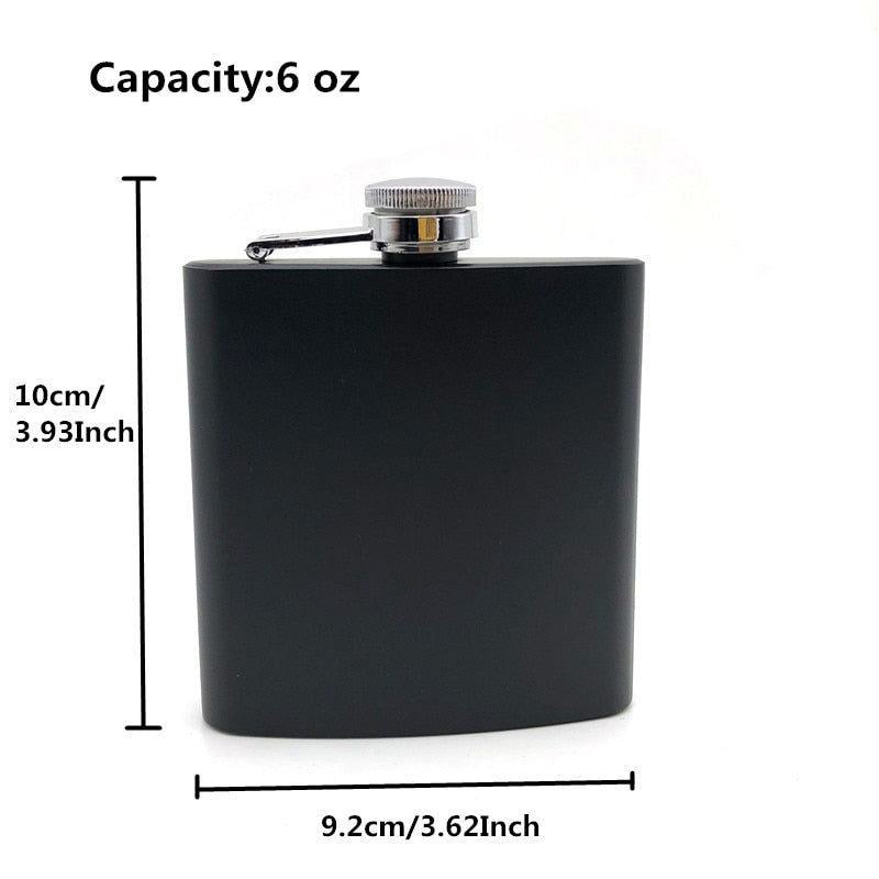 Hip Flask 6 Oz 170ml 304 Stainless Steel Personalized King Wolf Lion Tiger Alcohol Whiekey Vodka Flask