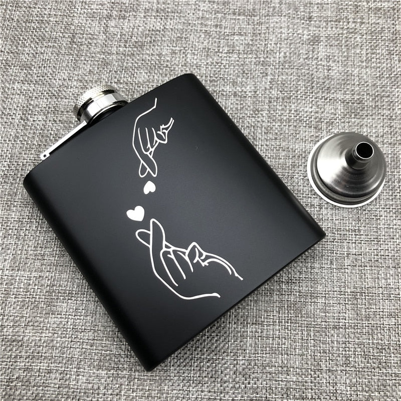 Hip Flask 6 Oz 170ml 304 Stainless Steel Personalized King Wolf Lion Tiger Alcohol Whiekey Vodka Flask