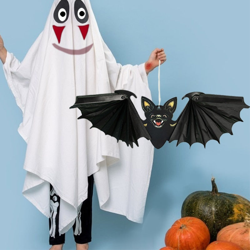Paper Bat Hanging Ornament Props for Halloween Decoration Festival Party Bar Haunted House Decor Indoor Outdoor