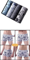 Underpants Man Pack Shorts Boxers Underwear Fashion Sexy Mens Boxer Ultrathin Large Size L-4XL