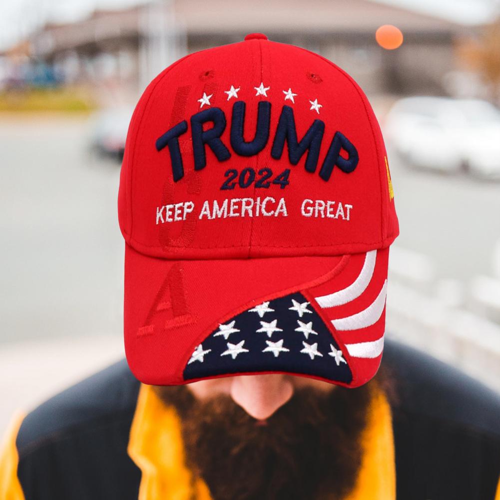 Donald Trump Hat 2024 Cap Keep America Great USA Embroidery Hat Adjustable Baseball Hat