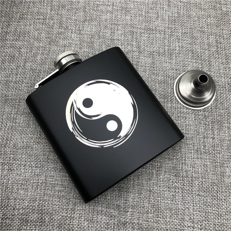 Hip Flask 6 Oz 170ml 304 Stainless Steel Personalized King Wolf Lion Tiger Alcohol Whiekey Vodka Flask