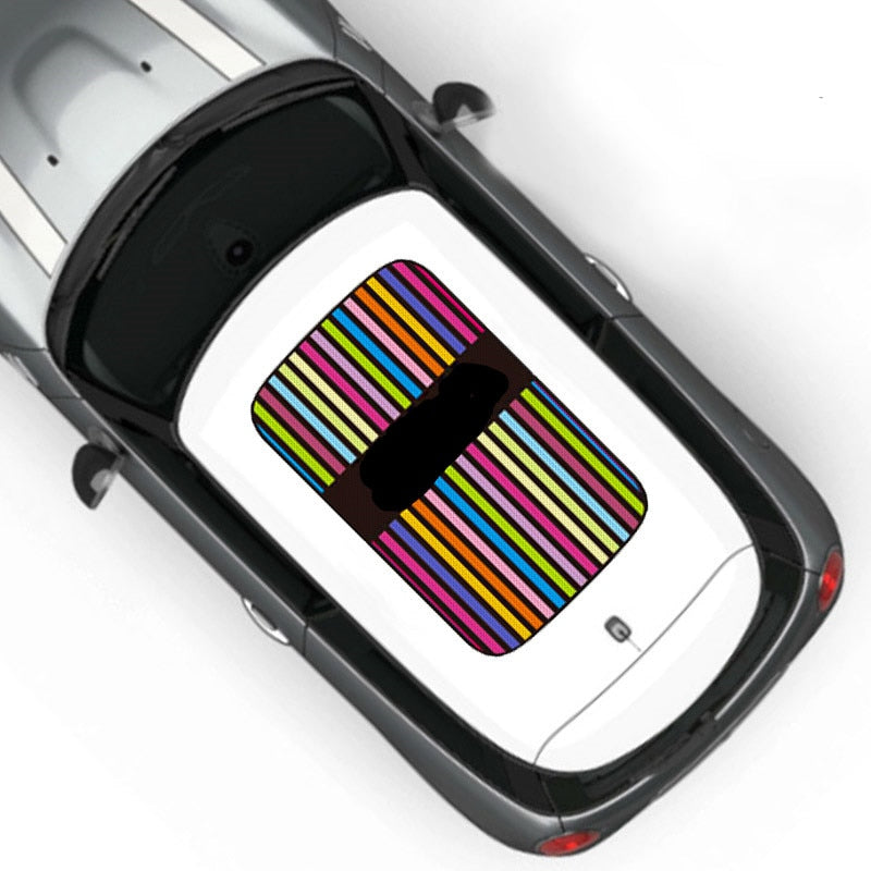 Car sunroof decorative stickers car styling for MINI cooper one F55 F56 F60 R55 R56 R60 R61