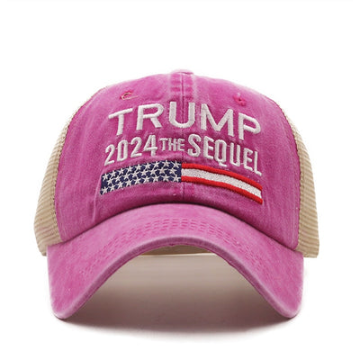 American Presidential Hat Make America Great Again Hat Donald Trump Republican Hat Cap MAGA Embroidered Mesh Cap