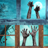 Halloween 3D Ghost Hand Wall Sticker Self-adhesive Removable Wallpaper Horror Atmosphere Decoration Halloween Home Decor