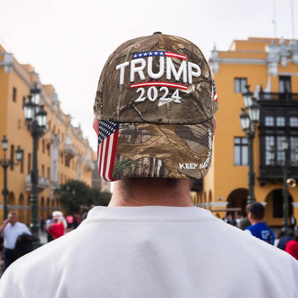 Donald Trump Hat 2024 Cap Keep America Great USA Embroidery Hat Adjustable Baseball Hat