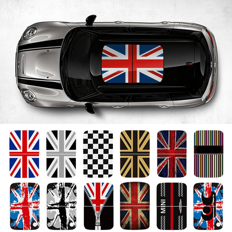 Car sunroof decorative stickers car styling for MINI cooper one F55 F56 F60 R55 R56 R60 R61