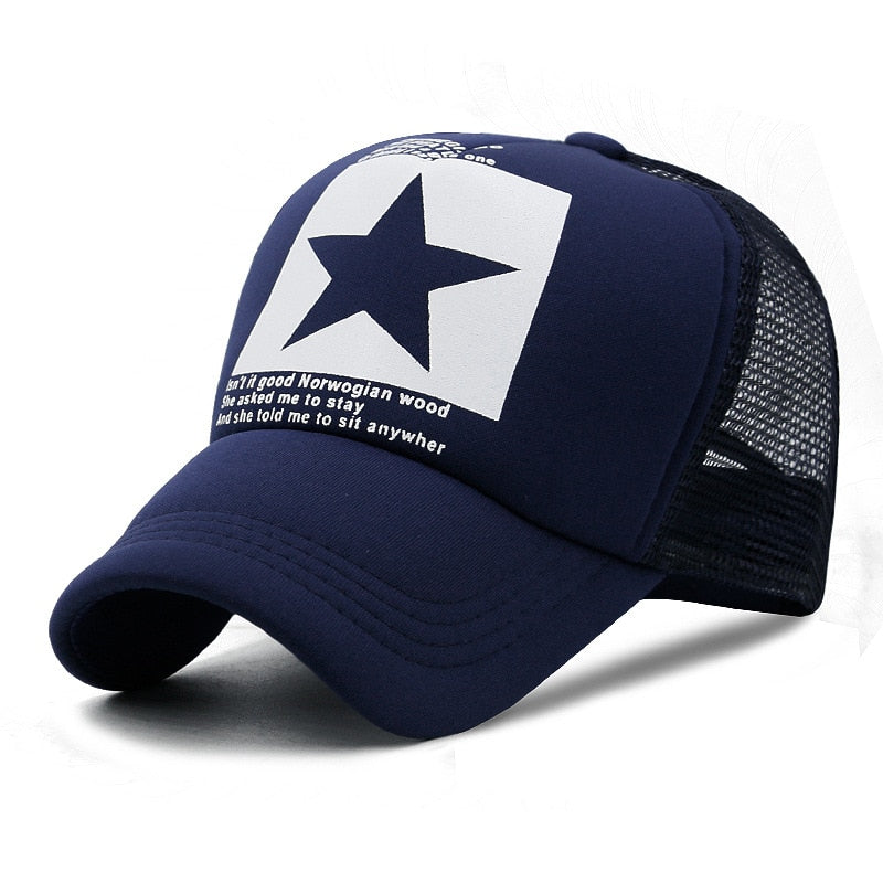 Hats Men Cool Hiphop Punk Rock Truck Cap Women Fashion Mesh Baseball Caps