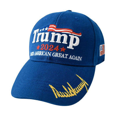 Trump Hat With American Flag Embroidery Adjustable Baseball Cap Take America Back