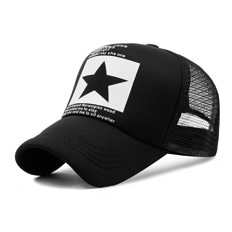 Hats Men Cool Hiphop Punk Rock Truck Cap Women Fashion Mesh Baseball Caps