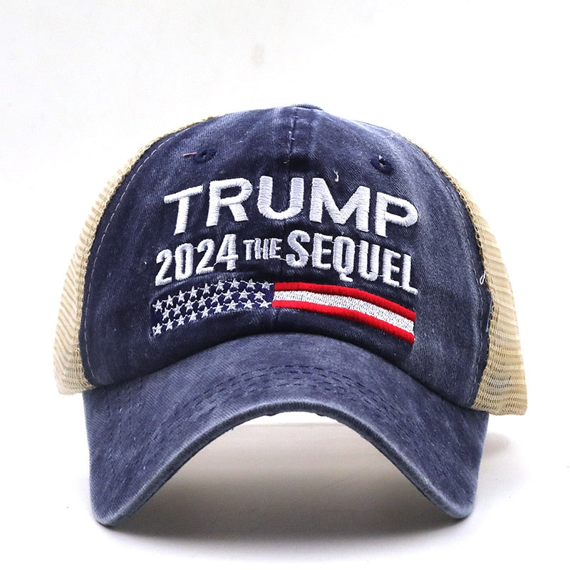 American Presidential Hat Make America Great Again Hat Donald Trump Republican Hat Cap MAGA Embroidered Mesh Cap
