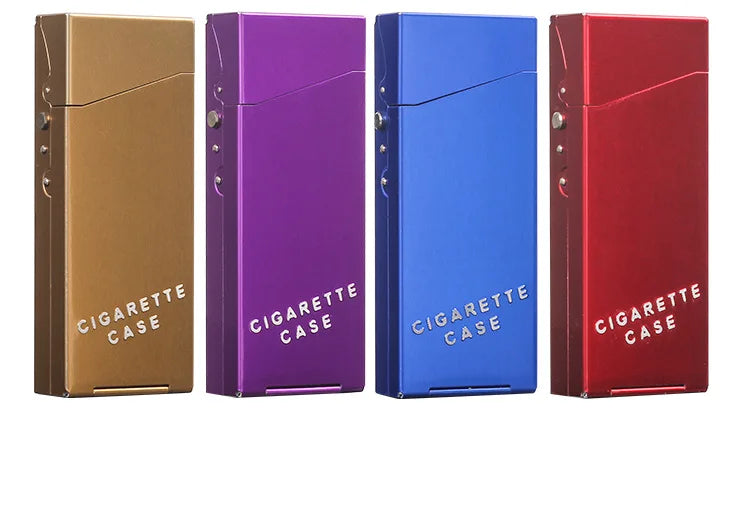 Aluminum Alloy Thin Cigarette Box Moisture Proof and Pressure Proof Creative Cigarette Case
