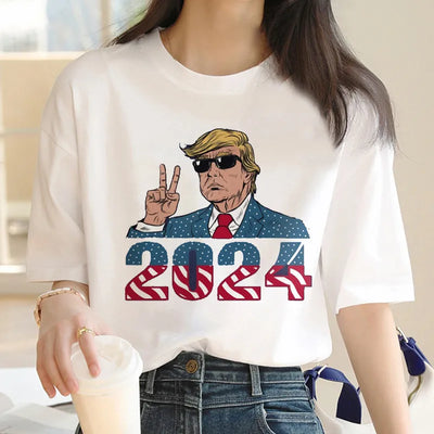 Donald Trump 2024 Take America Back Election T-Shirt Clothes Tshirt Female Streetwear