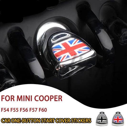 Car One Start Click Stop Button Switch Cover Stickers For Mini Cooper F54 F55 F56 F57 F60