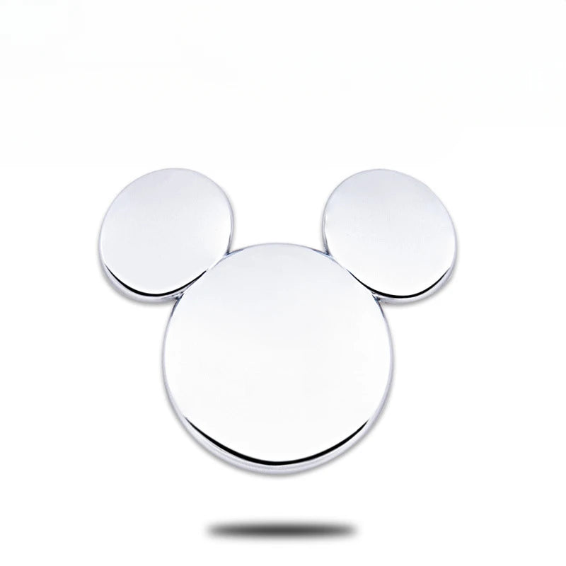 Car window decoration ears metal car stickers 3D stereo creative car logo Mickey Minnie decoration stickers