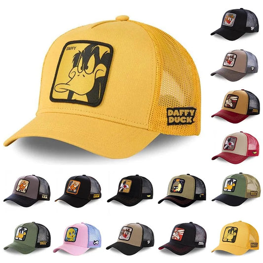 Anime Cartoon Cap High Quality Patch Draw Baseball Cap Men Trucker Hat