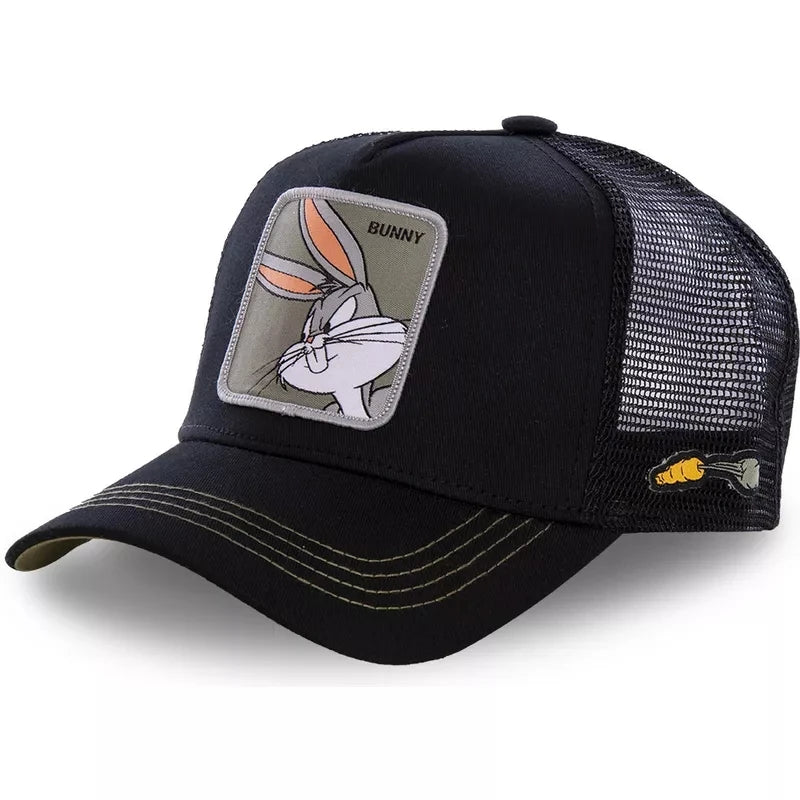 Anime Cartoon Snapback Cotton Baseball Cap Men Women Hip Hop Dad Mesh Hat Trucker