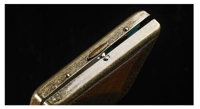 Cigarette Case Folio Metal Brass Retro Cigarette Tobacco Box Travel For Men Gift Smoking Accessories Tool