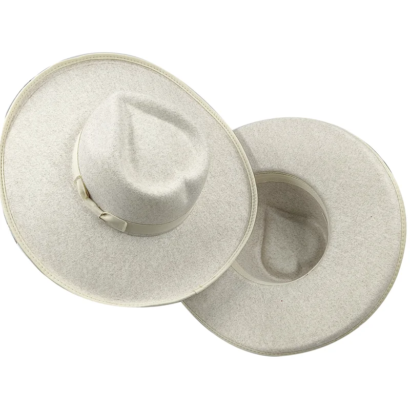 Love top fedora new peach bridge edge fedora big size monochrome new neutral fedora brim big size jazz hat winter