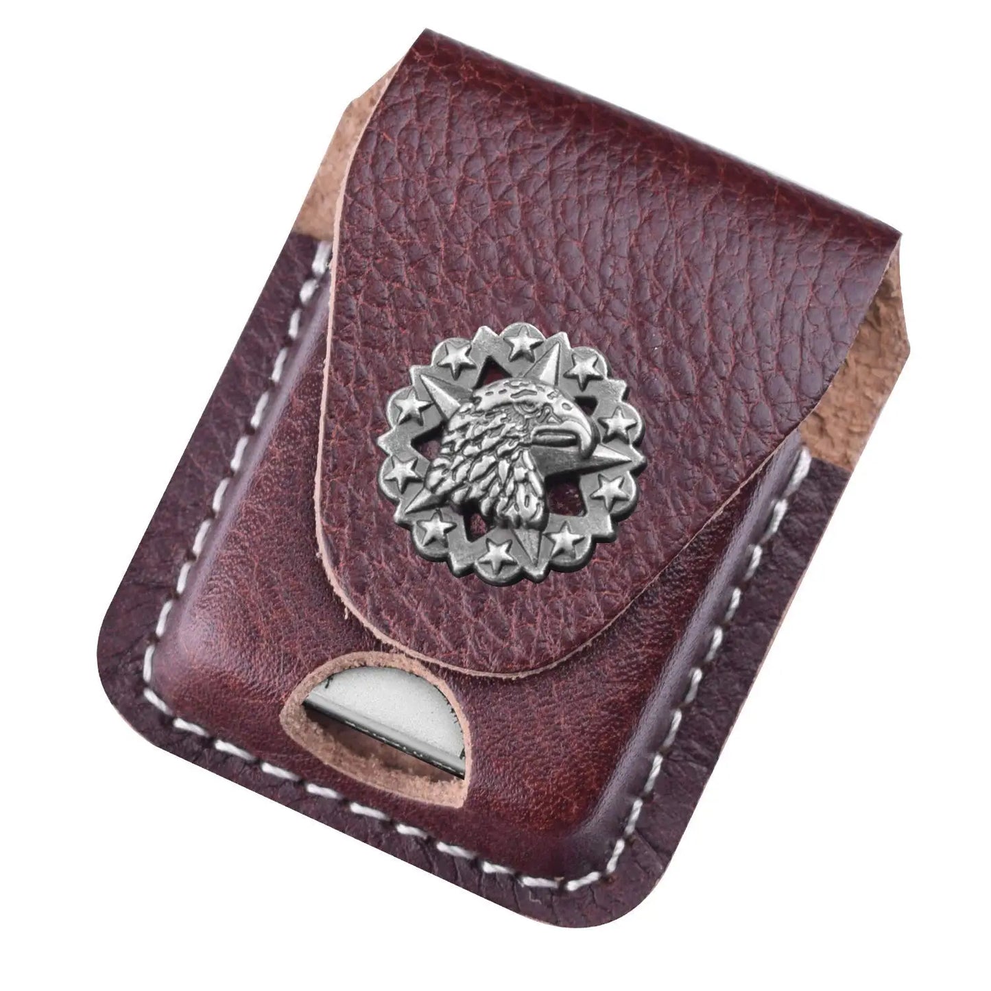 PU Leather Lighter Storage Case, Compact Outdoor Camping Hiking Accessory