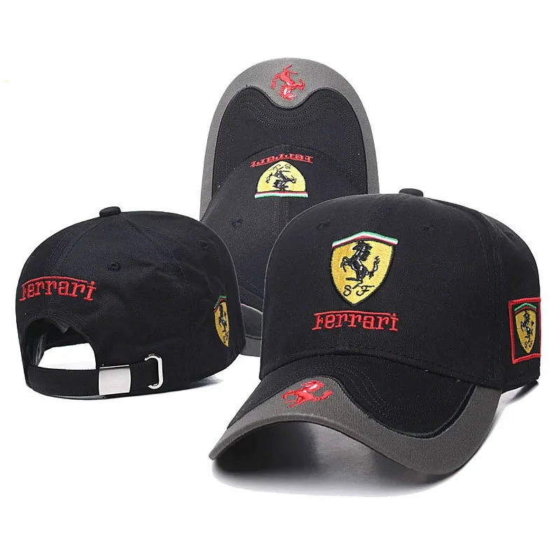 SF Team Cap Baseball Hat Formula One Racing Hat Sunshade Cap