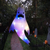Halloween Outdoor Light Hanging Ghost Halloween Party Dress Up Glowing Spooky Lamp Horror Props Home Bar Decoration