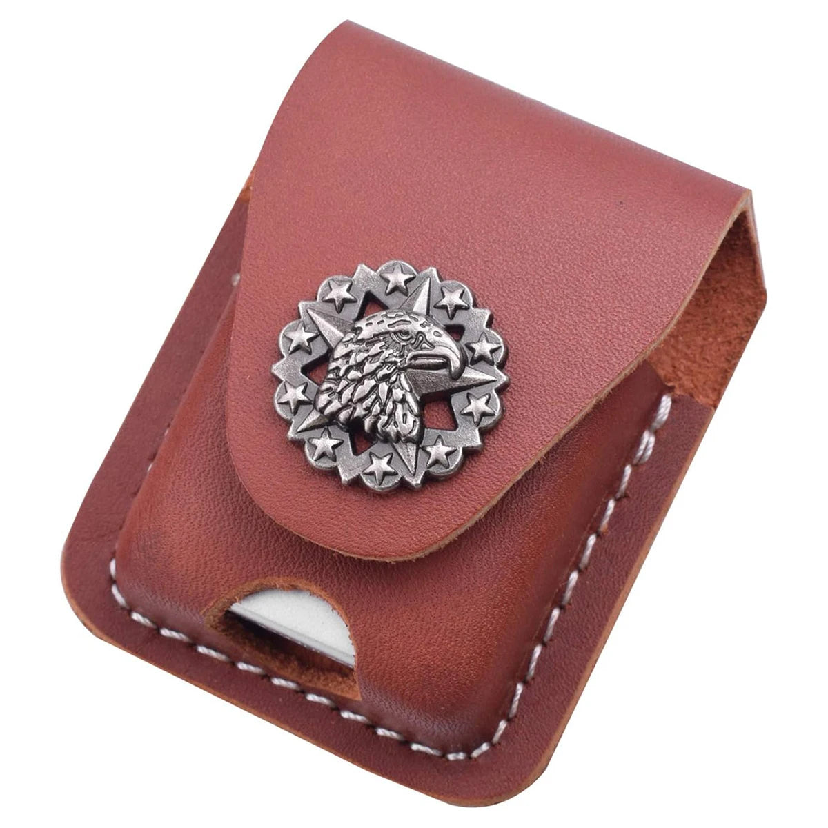 PU Leather Lighter Storage Case, Compact Outdoor Camping Hiking Accessory
