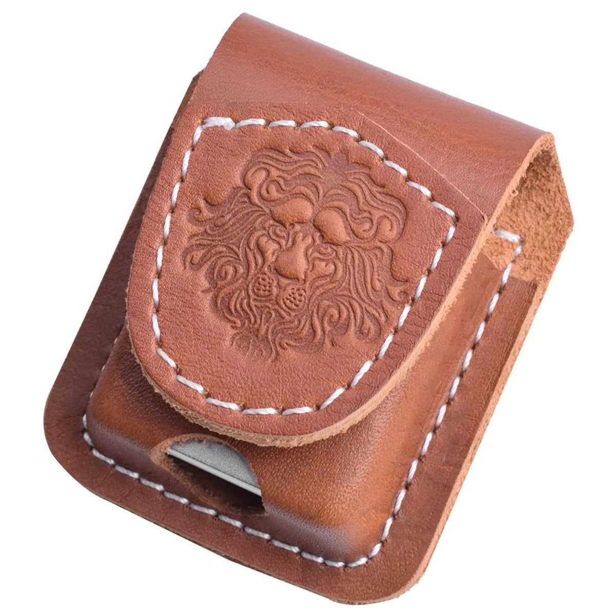 PU Leather Lighter Storage Case, Compact Outdoor Camping Hiking Accessory