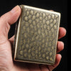 Cigarette Case Folio Metal Brass Retro Cigarette Tobacco Box Travel For Men Gift Smoking Accessories Tool