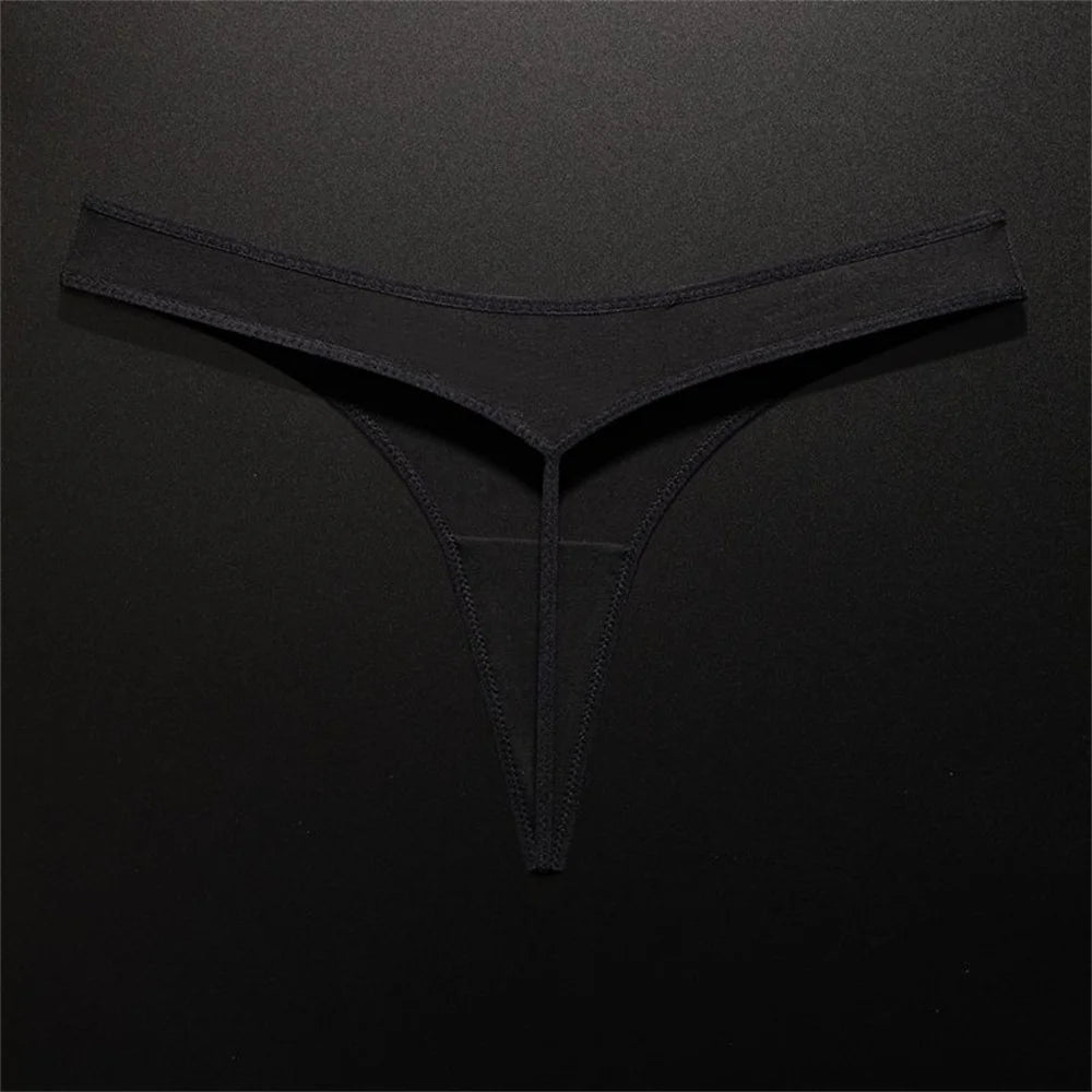G String Women T Back Seamless Thong Underwear Girls Plus Size Elastic T-pants Lingerie S-XL