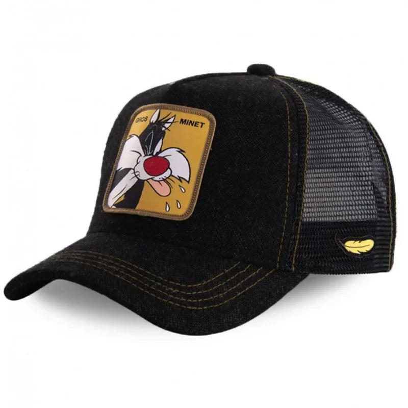 Anime Cartoon Cap High Quality Patch Draw Baseball Cap Men Trucker Hat