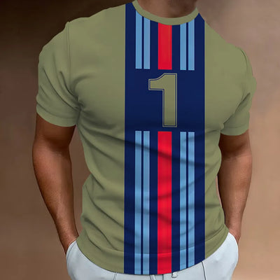 T Shirt Mens 3D Printed Short Sleeve Tops Outdoor Street Vintage T-Shirts Oversized Short Sleeve