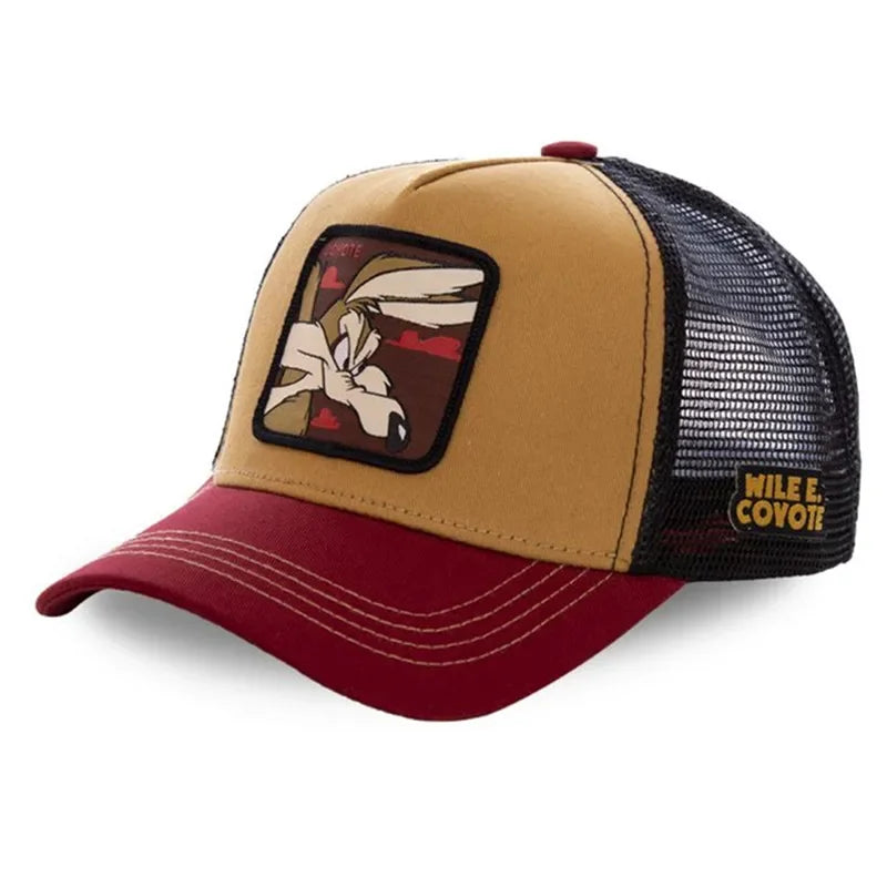 Anime Cartoon Snapback Cotton Baseball Cap Men Women Hip Hop Dad Mesh Hat Trucker