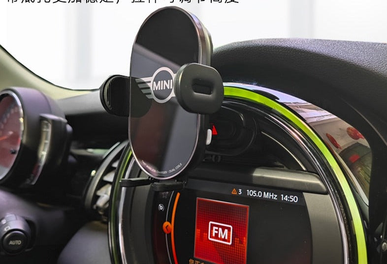 Infrared Sensor Automatic Qi Fast Wireless Car Phone Charger for Mini Cooper S JCW One F54 F55 F56 F60