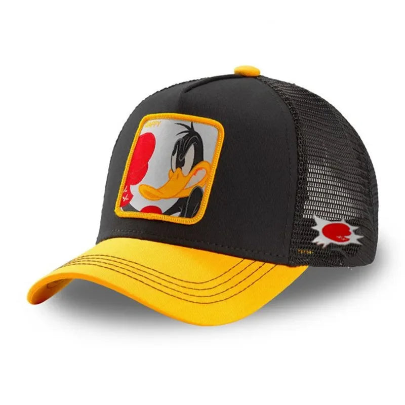 Anime Cartoon Snapback Cotton Baseball Cap Men Women Hip Hop Dad Mesh Hat Trucker
