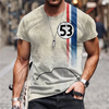T Shirt Mens 3D Printed Short Sleeve Tops Outdoor Street Vintage T-Shirts Oversized Short Sleeve