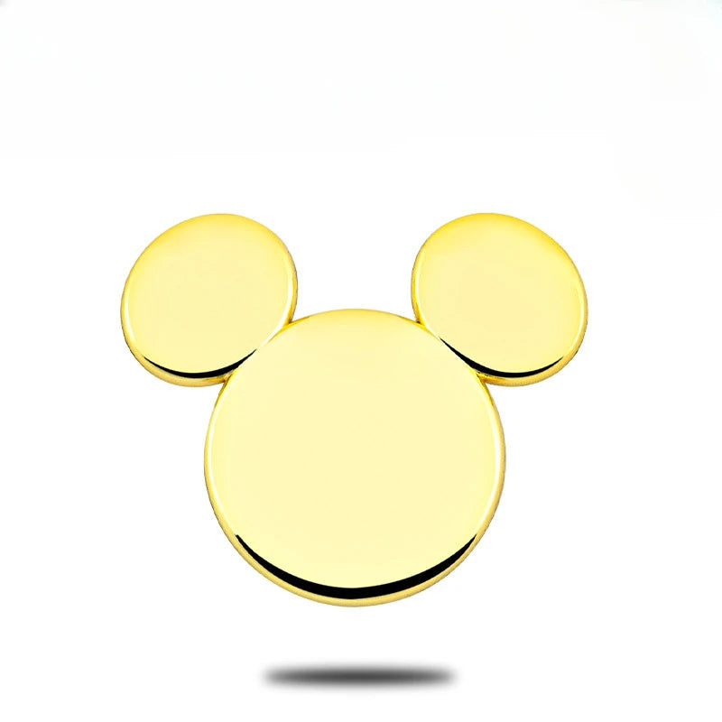 Car window decoration ears metal car stickers 3D stereo creative car logo Mickey Minnie decoration stickers
