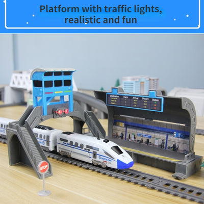 Model Railway Track Harmony Rail Toy Car  Assemble DIY Set Children Christmas Gift Toy for Boy