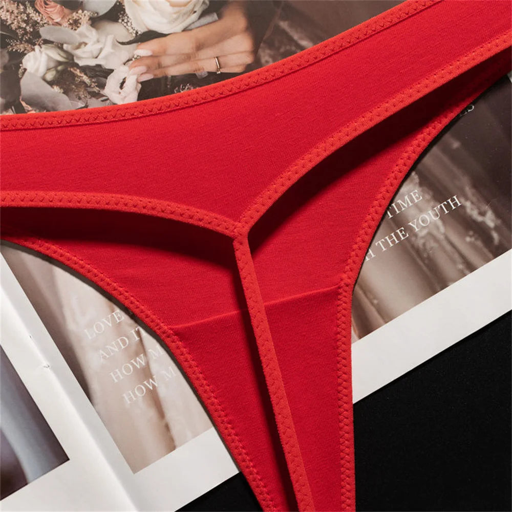 G String Women T Back Seamless Thong Underwear Girls Plus Size Elastic T-pants Lingerie S-XL