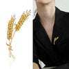 Brooches Korean Fashion Style 3-Color Rhinestone Ear of Wheat Lapel Pins Luxury Jewelry Accessories For Clothing