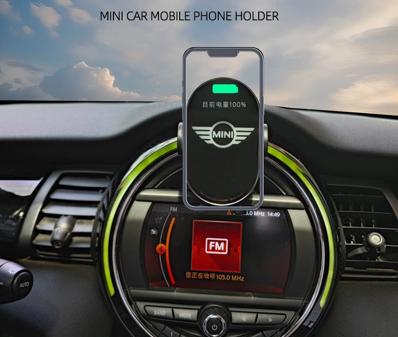 Infrared Sensor Automatic Qi Fast Wireless Car Phone Charger for Mini Cooper S JCW One F54 F55 F56 F60