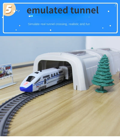 Model Railway Track Harmony Rail Toy Car  Assemble DIY Set Children Christmas Gift Toy for Boy