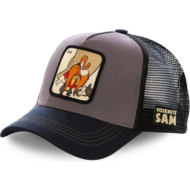 Anime Cartoon Snapback Cotton Baseball Cap Men Women Hip Hop Dad Mesh Hat Trucker