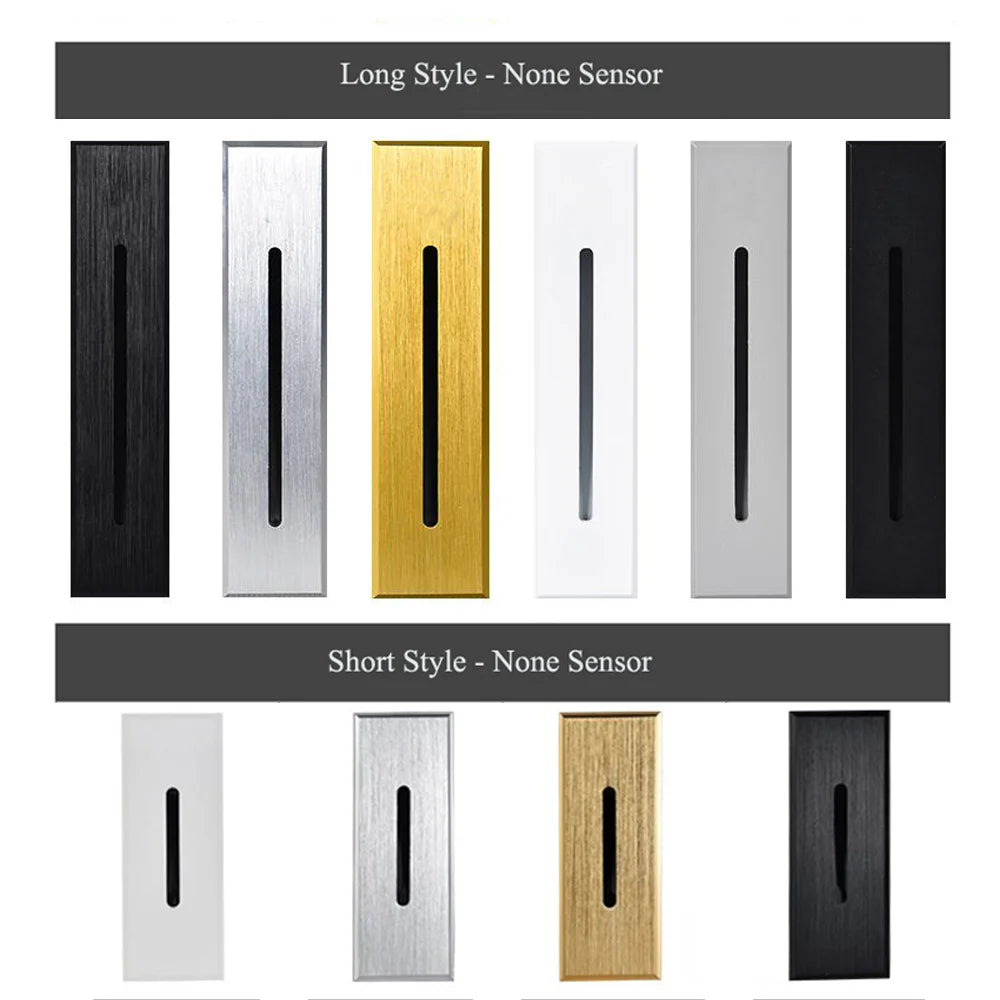 Slim Wall Stairs Light LED 3W Wall + Lamps Step Lamp Indoor lighting Nightlight Stairway Led Corridor Foyer Kitchen Hallway Lamp