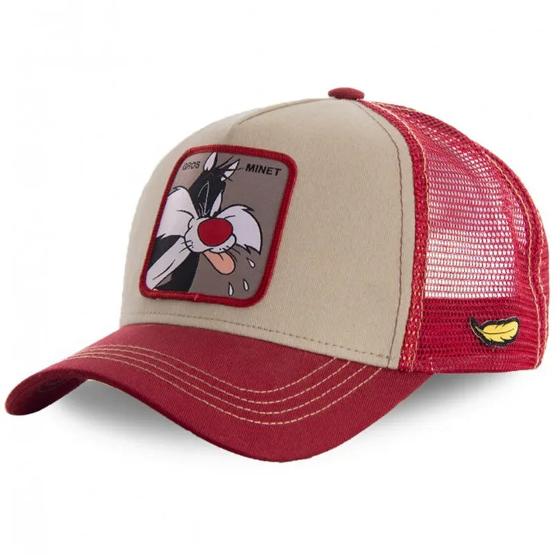 Anime Cartoon Cap High Quality Patch Draw Baseball Cap Men Trucker Hat