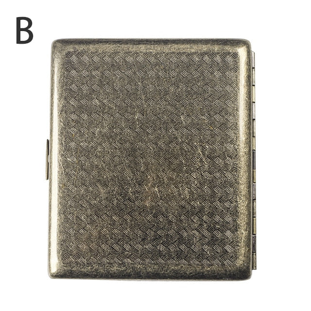 Cigarette Case Folio Metal Brass Retro Cigarette Tobacco Box Travel For Men Gift Smoking Accessories Tool