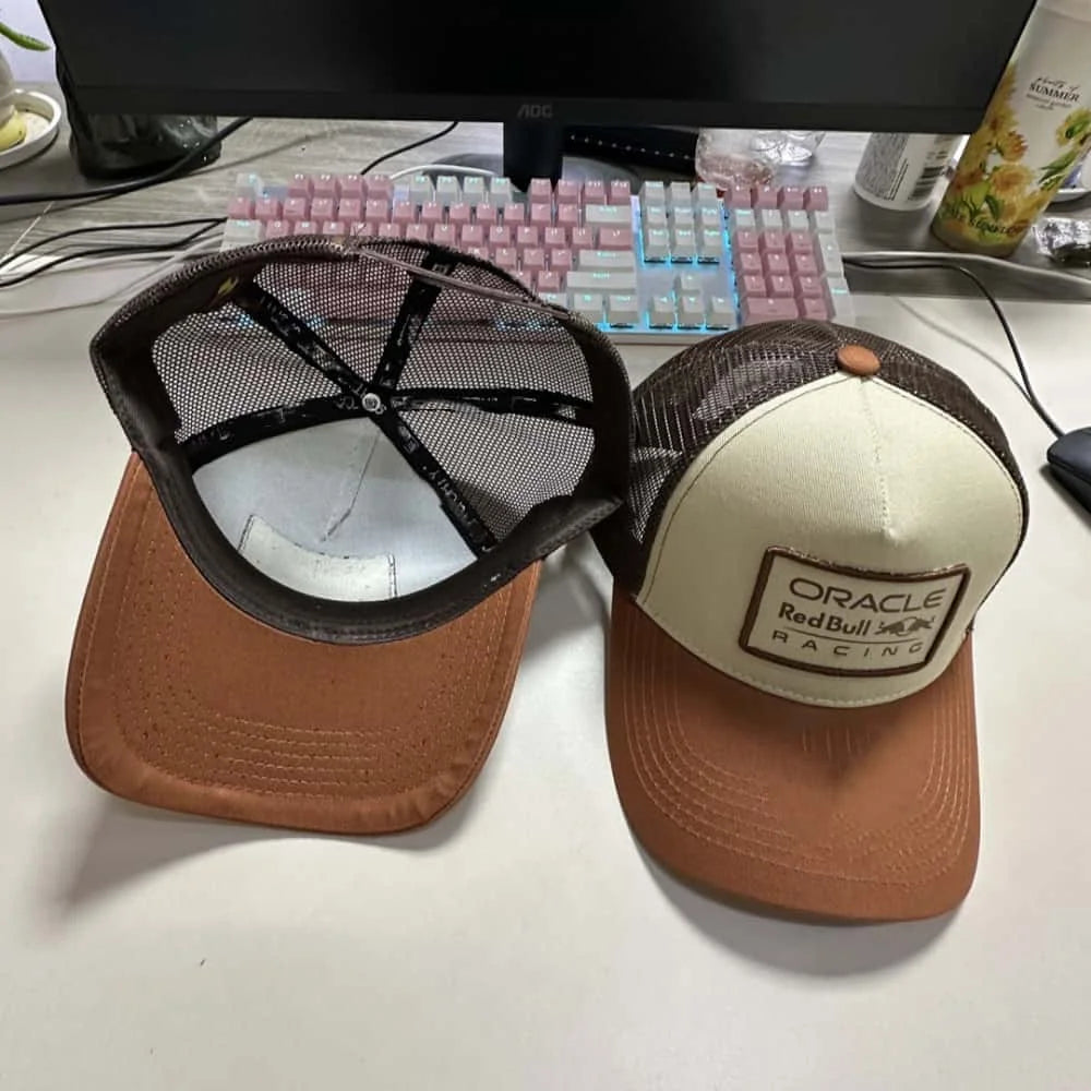 Special Edition Coffee Red Bull Sports Hat Red Bull Racing Baseball Hat Summer Breathable Sun Hat
