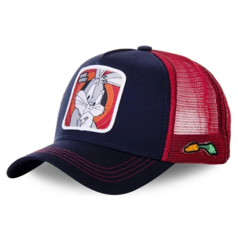 Anime Cartoon Snapback Cotton Baseball Cap Men Women Hip Hop Dad Mesh Hat Trucker