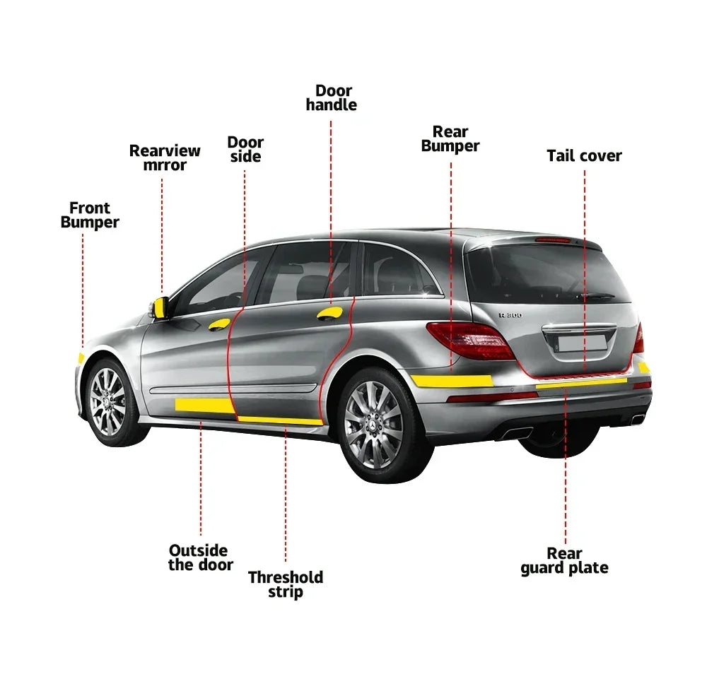 Carbon Vinyl Film DIY Waterproof Car Stickers Modified Vinyl Wrap Films Color Change Film for Auto Accessories