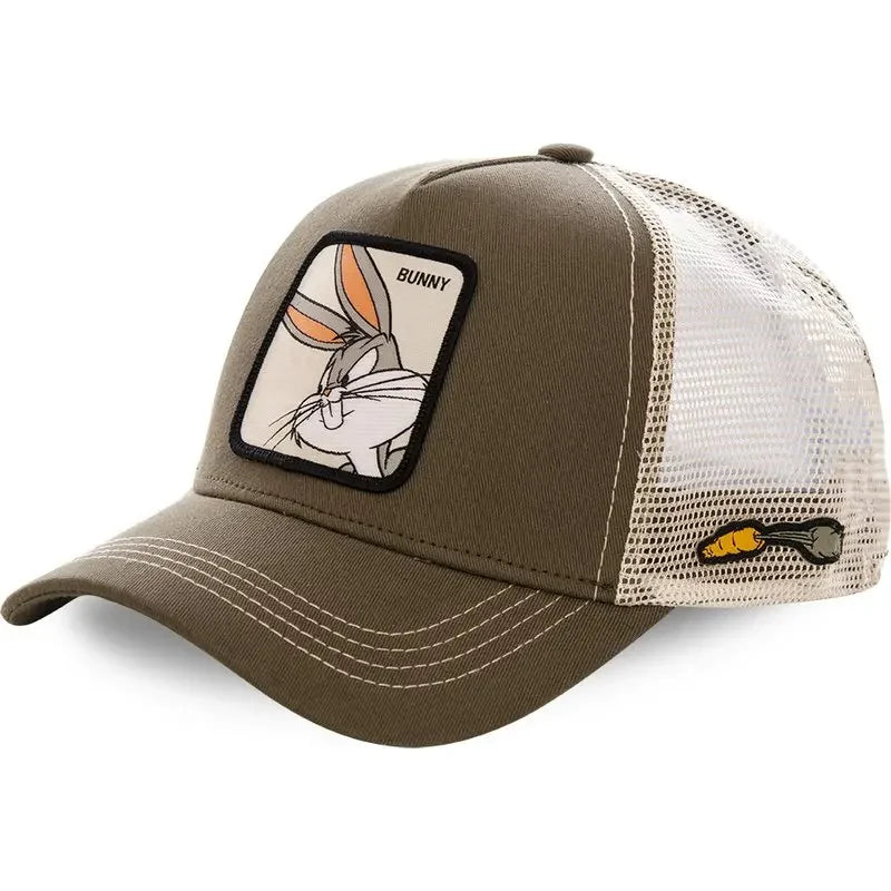 Anime Cartoon Snapback Cotton Baseball Cap Men Women Hip Hop Dad Mesh Hat Trucker